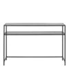 SEAFORD Black Metal Console Table with Black Top - Image 2