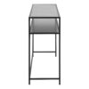 SEAFORD Black Metal Console Table with Black Top - Image 3
