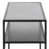 SEAFORD Black Metal Console Table with Black Top - Image 7