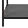 SEAFORD Black Metal Large Asymmetrical Bookcase with 5 Black Shelves - Image 6