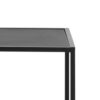 SEAFORD Black Metal Large Asymmetrical Bookcase with 5 Black Shelves - Image 5