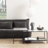 SEAFORD Black Metal Coffee Table Set with Glass Top - Image 8