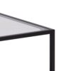 SEAFORD Black Metal Coffee Table Set with Glass Top - Image 6