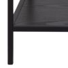 SEAFORD Black Metal Coffee Table Set with Glass Top - Image 5
