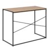 SEAFORD Office Desk in Black & Oak - Image 3