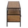 SEAFORD TV Unit with 2 Drawers in Black & Oak - Image 4