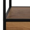 SEAFORD TV Unit with 2 Drawers in Black & Oak - Image 7