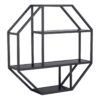 SEAFORD Octanogal Metal Wall Shelf in Black