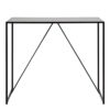 SEAFORD Black Metal Bar Table with Black Ash Top - Image 2