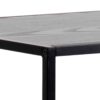 SEAFORD Black Metal Bar Table with Black Ash Top - Image 6