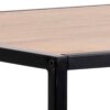 SEAFORD Black Metal Bar Table with Oak Top - Image 4
