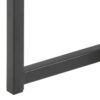 SEAFORD Black Metal Nest of 2 Tables with Oak Top - Image 3