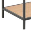 SEAFORD Console Table with 2 Shelves in Black & Oak - Image 5