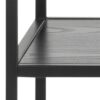 SEAFORD Console Table with 2 Shelves in Black - Image 5