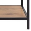 SEAFORD Bookcase with 5 Shelves in Black & Oak - Image 5