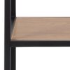 SEAFORD Bookcase with 5 Shelves in Black & Oak - Image 6