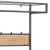SEAFORD Clothes Rack with 3 Shelves in Black & Oak - Image 4