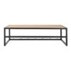SEAFORD Black Metal Coat Rack with Oak Top - Image 2