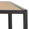 SEAFORD Black Metal Coat Rack with Oak Top - Image 5