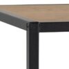 SEAFORD Black Metal Coat Rack with Oak Top - Image 7