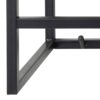 SEAFORD Black Metal Coat Rack with Oak Top - Image 3