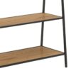 SEAFORD Black Metal Clothes Rack with 2 Oak Shelves - Image 5