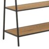 SEAFORD Black Metal Clothes Rack with 2 Oak Shelves - Image 6