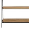 SEAFORD Black Metal Clothes Rack with 2 Oak Shelves - Image 7