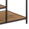 SEAFORD Black Metal Clothes Rack with 5 Oak Shelves - Image 6