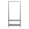 SEAFORD Clothes Rack with 2 Shelves in Black - Image 2