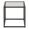 STRINGTON Side Table with Blass Top in Black - Image 2