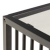 STRINGTON Side Table with Blass Top in Black - Image 5