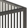 STRINGTON Side Table with Blass Top in Black - Image 4