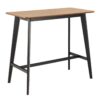 ROXBY Bar Table in Oak & Black