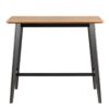 ROXBY Bar Table in Oak & Black - Image 2