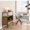 SEAFORD Cabinet in Black & Oak - Image 7