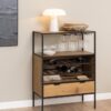 SEAFORD Cabinet in Black & Oak - Image 8