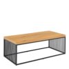 STRINGTON Coffee Table with Oak Top and Black Frame
