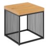 STRINGTON Side Table with Oak Top & Black Frame