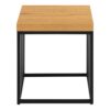 STRINGTON Side Table with Oak Top & Black Frame - Image 2