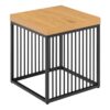STRINGTON Side Table with Oak Top & Black Frame - Image 3