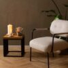 STRINGTON Side Table with Oak Top & Black Frame - Image 8
