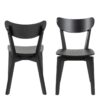 ROXBY Set of 2 Dining Chairs in Black - Image 2