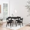 ROXBY Set of 2 Dining Chairs in Black - Image 7