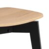 ROXBY Set of 2 Dining Chairs in Black & Oak - Image 5