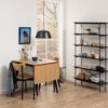 ROXBY Set of 2 Dining Chairs in Black & Oak - Image 9