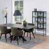 SEAFORD 2 Glass Door Display Cabinet in Black - Image 10