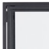 SEAFORD 2 Glass Door Display Cabinet in Black - Image 5
