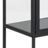 SEAFORD 2 Glass Door Display Cabinet in Black - Image 6