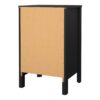 BARCELONA Bedside Table with 3 Drawers in Matt Black - Image 5
